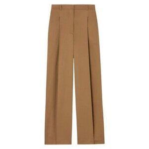 625. G. Gwyn by Goop Marlow Trouser Camel Tan Brown Wide Leg Pants $595 EUC Sz 4